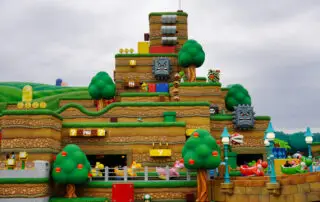 La estructura central de Super Nintendo World