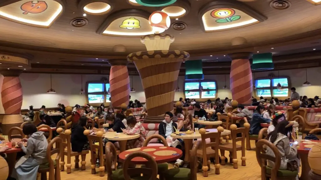 El Kinopio cafe en el parque de Super Nintendo World